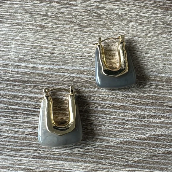 Bohemian hoop earrings A520 - Picture 2 of 3